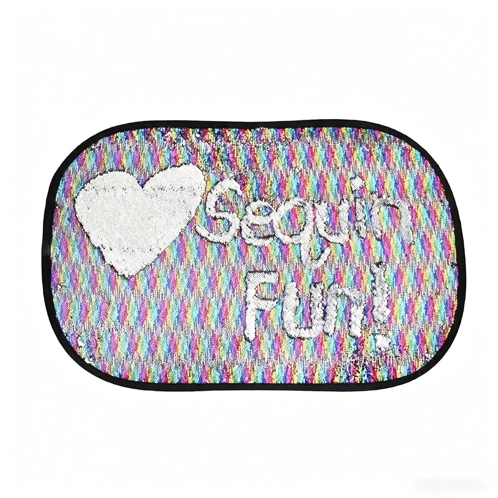 

Семейная интерактивная игра - Съемная игрушка-стена с пайетками (с шаблонами формы и дорожным чехлом), Большой размер (40 X 27 дюймов) One Size