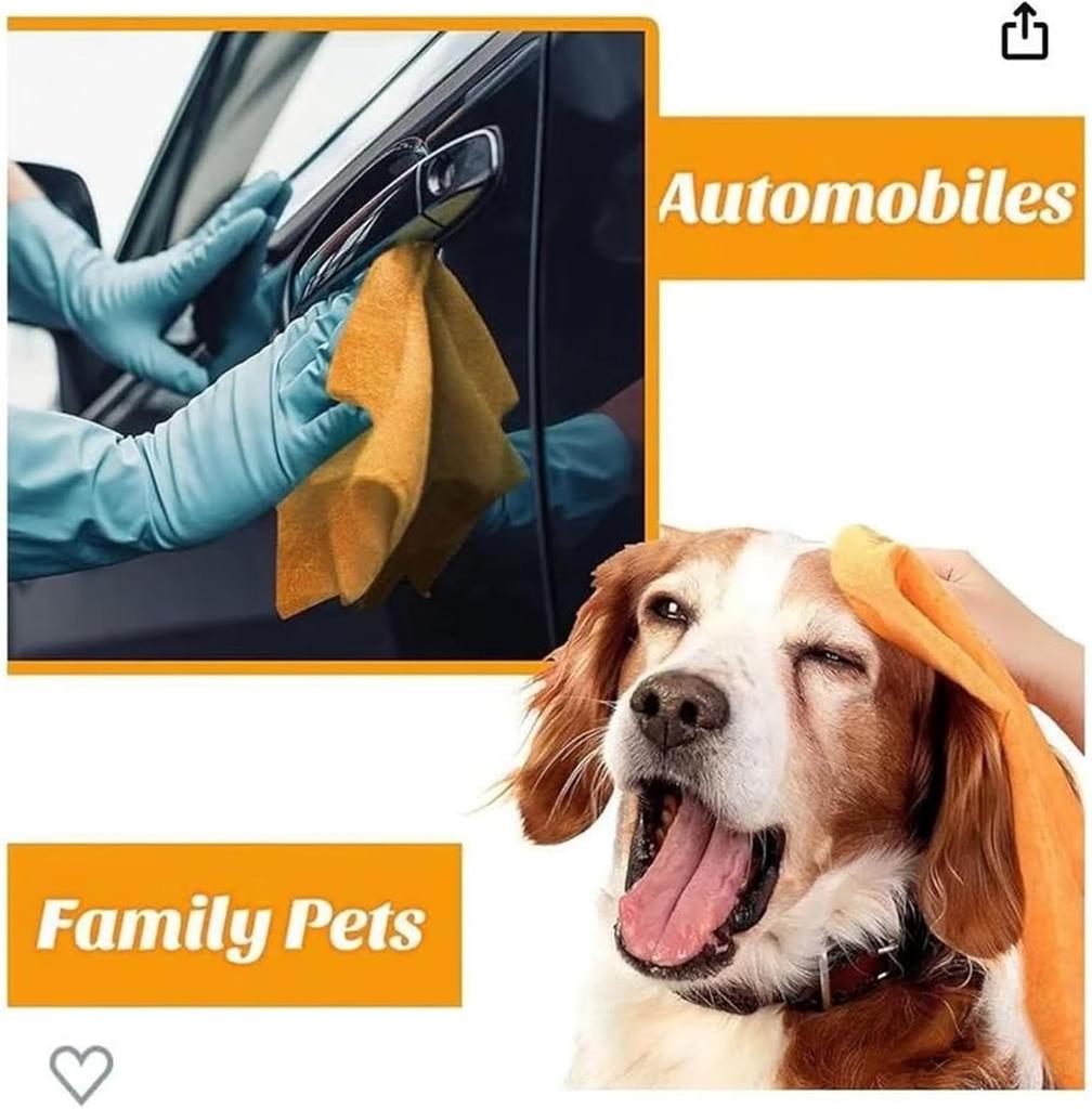 Ultra-Absorbent Miracle Cleaning Shammy Multi-Purpose Cleaning Shammy Towel Super Absorbent Reusable Non-Woven Shammy Cloth