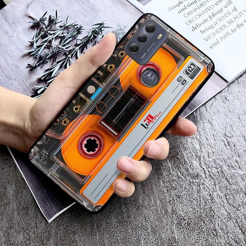 Phone Case For Moto G86 G85 G75 G15 G05 G56 G72 G53 G54 G84 G60 G31 G32 G24 G 5G G Play Retro Cassette Tape
