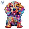 Non-Toxic 300Pcs Wooden Puzzle Color Cat Delicate Irregular Shape Puzzles Gratitude Adult Stress Reduction Family Interactive Toys Gift
