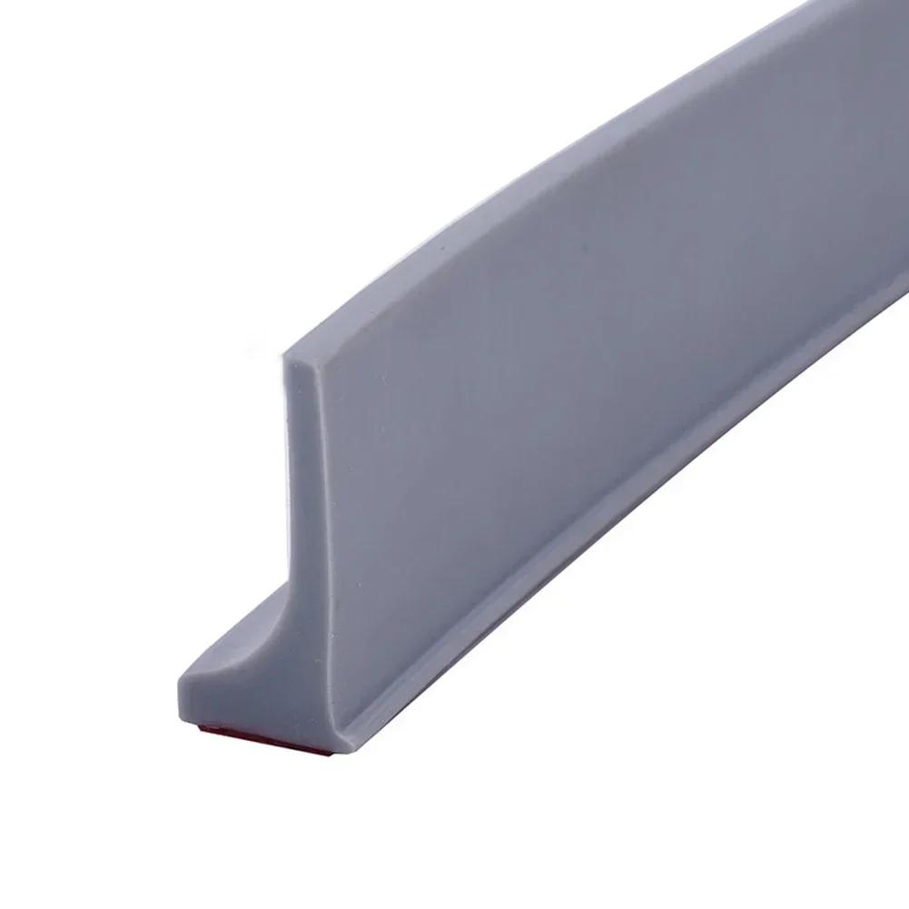 Silicone Shower Barrier Bathroom Water Stopper Water Barrier Retaining Strip Dry And Wet Separation Door Sealing Strip