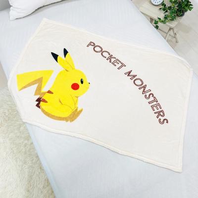 MORIPiLO Morishita Schoßdecke Pokemon Pikachu 70x100cm Halbdecke Pokemon Charakter Waren Gelb 4621409
