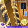 LED Solar Waterproof Cord Light for Outdoor Camping - High Brightness, Low Voltage, Starry Sky Effect, Super Bright, Colorful Wrap for Trees and Tents