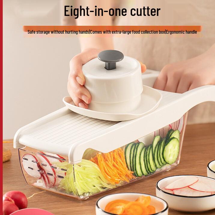 Manual Kitchen Vegetable and Potato Cutter with Drain Basket