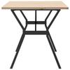 Dining Table with Y shaped Frame 140 x 80 x 75.5 cm Solid Pine Wood & Steel
