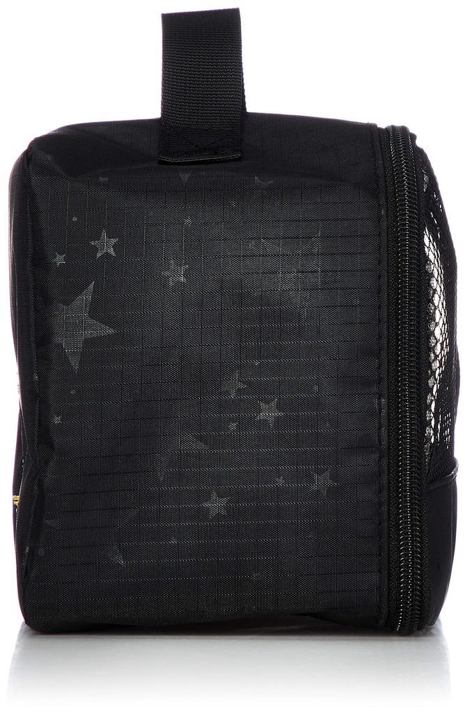 HAPITAS Snoopy Organizer Pouch Star Design Black PN27 15x20x12cm 3L Compact