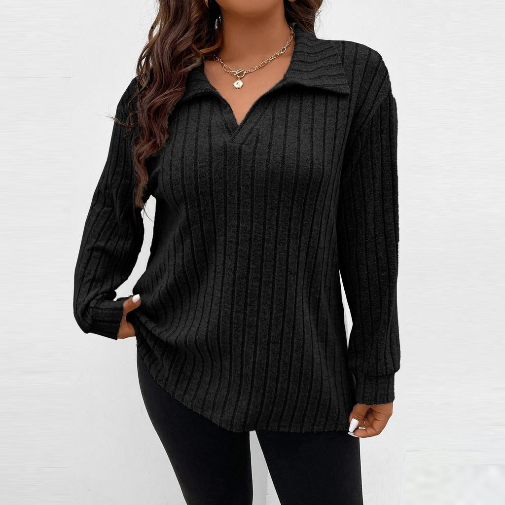 Womens Sweaters Trendy Color Block Tops Long Sleeve Shirts Fall Winter Fashion Clothing