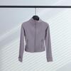 LULULACIE Women's Slim Fit Long Sleeve Sport Jacket with Stand-up Collar for Running and Yoga