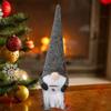 High-end Knitted Christmas Gnome Plush Ornament with Pointed Hat