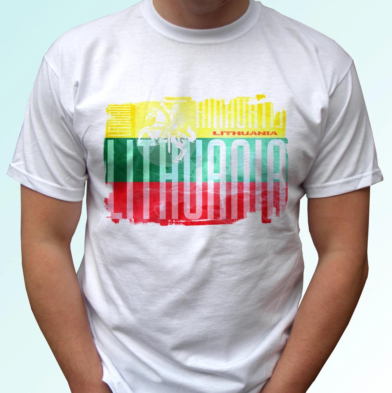 Lithuania flag design white kids boys T-Shirt top modern tee - s s kids baby sizes 120
