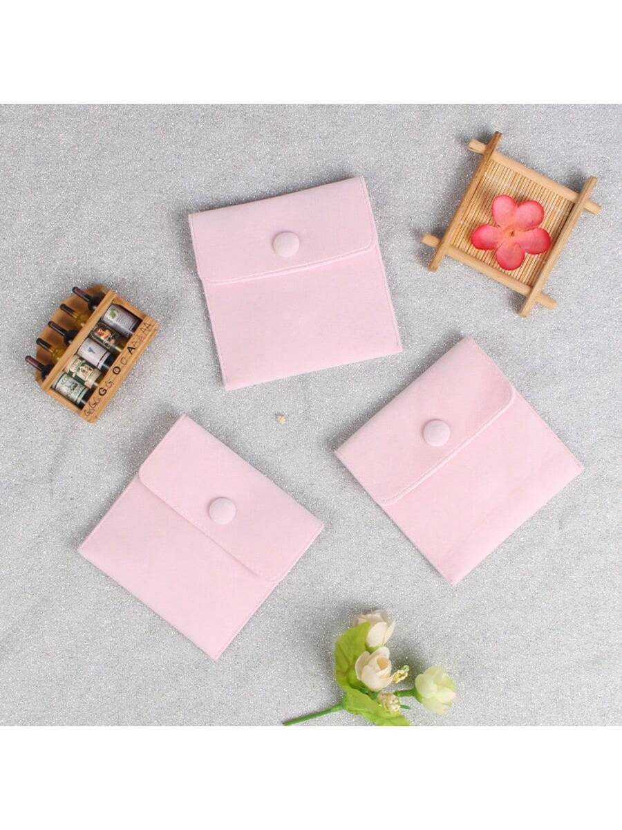 

1/3/5PC Portable Flannelette Watch Boxes Case Dust Protect Storage Bag Watches Pockets Collection Protection Accessory Men Women 1pc розовый