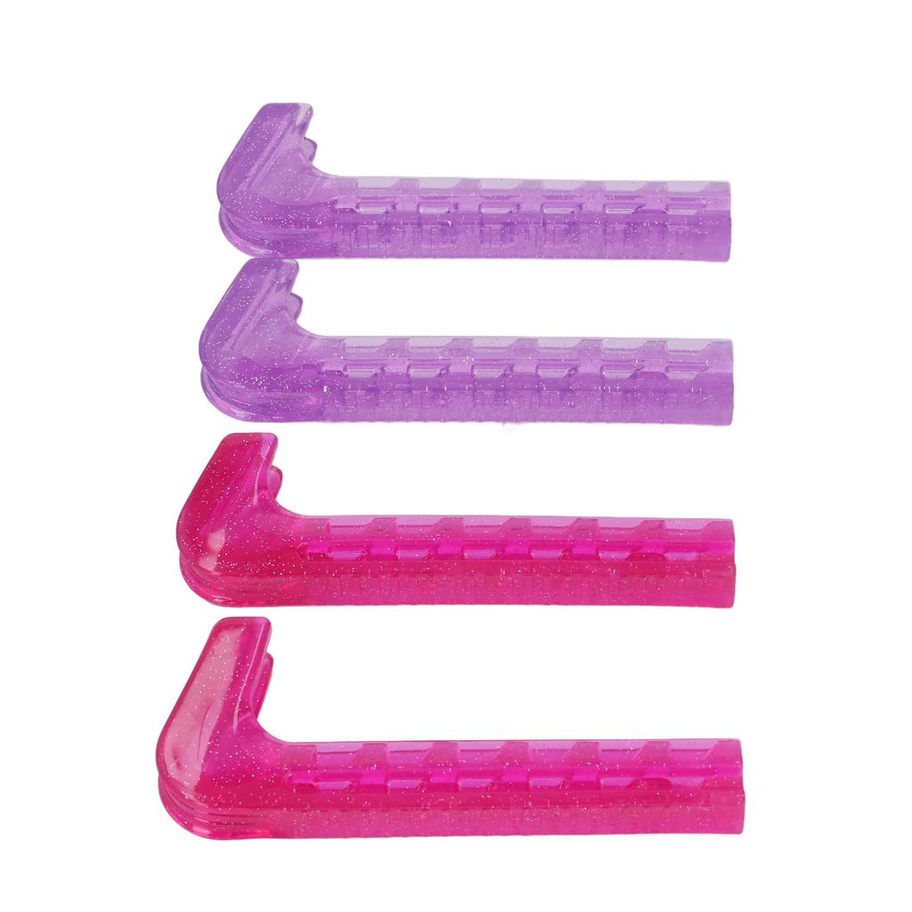 Ice Skate Guard Double Color Hard Plastic Cuttable Ice Skate Blade Cover for   Skate