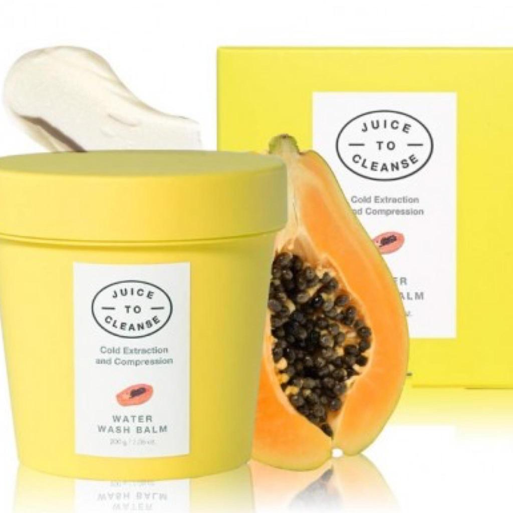JUICE TO CLEANSE Water Wash Balm 100g/Cold Extraction and compression/Cleansing Balm