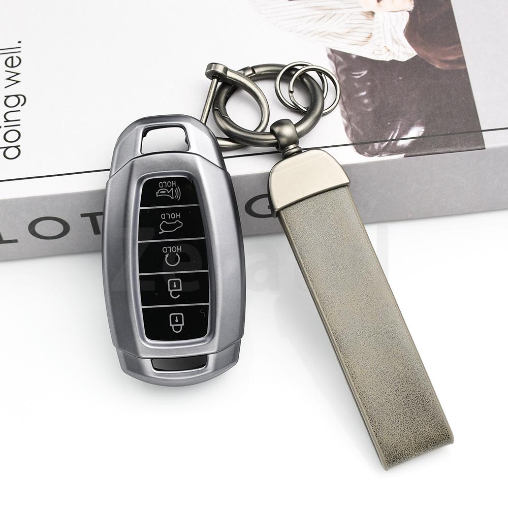 Fashion Gun Tpu For Hyundai I30 Ix25 Elantra Solaris Accent Santa Fe Azera Grandeur Ig Tm Palisade Car Key Case Cover Keychain
