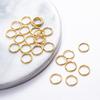 Factory Price High Quality 18k Gold Plated Stainless Steel Open Jump Rings of Jewelry Accessories