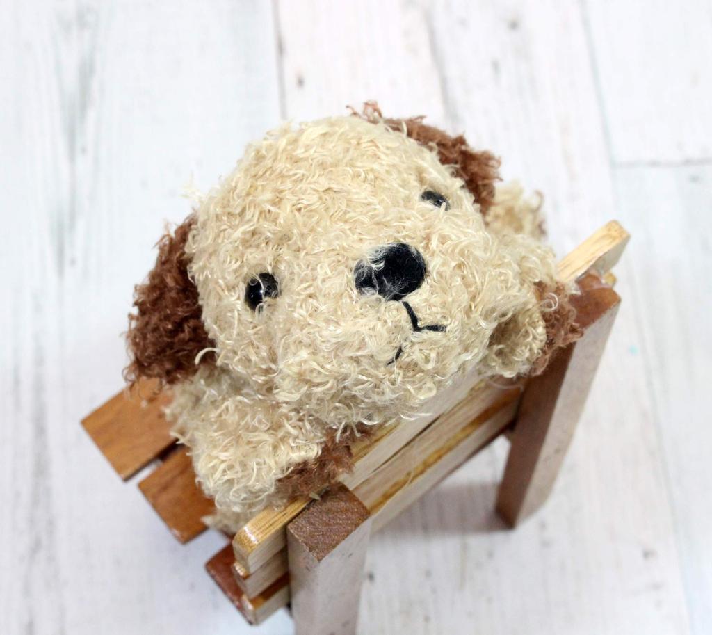 Shinada Lazy Party Fluffy Dog Brown (Small) 8 x 18 x 6 cm Plush Toy, Animal Merchandise, FLPB-0100