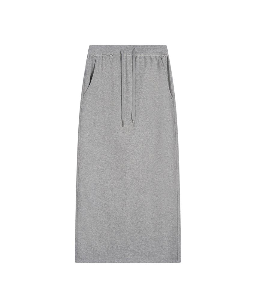 REST&RECREATION Sweat Maxi Skirt - Gray