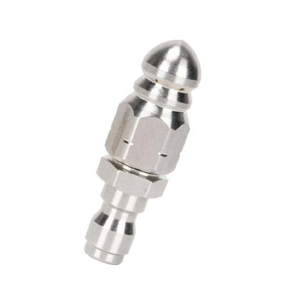 Strong Metal Pipe Cleaning Nozzle 1/4 Inch Thread Designs High Pressure Water Jet Nozzle Upgrades for Debris Removal