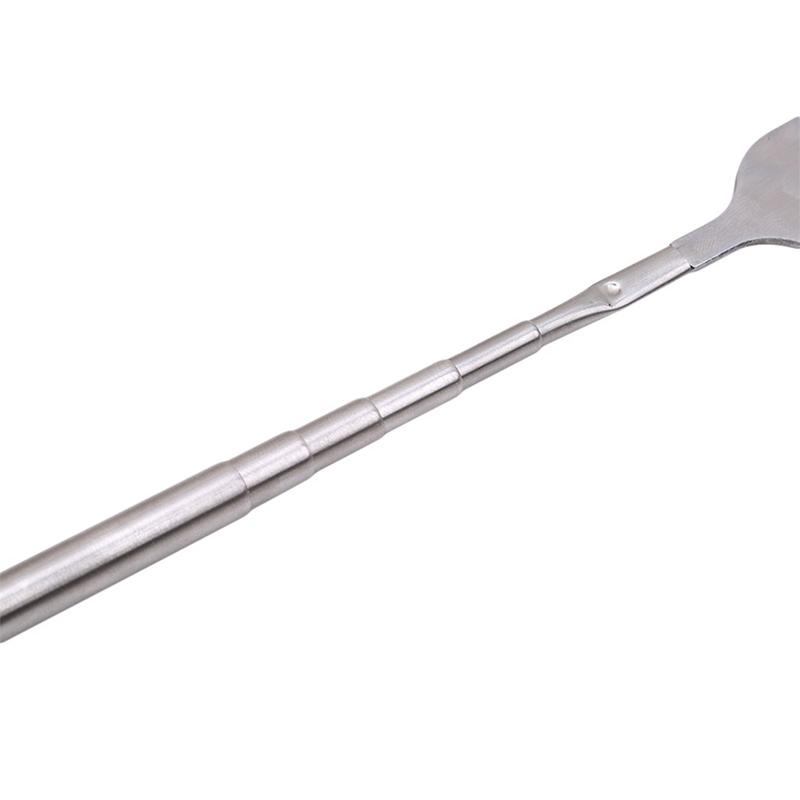 Silver Stainless Telescopic Extendable Fork Dinner Fruit Dessert Long Cutlery Forks Bbq Meat Fork Kitchen Dinnerware Tableware