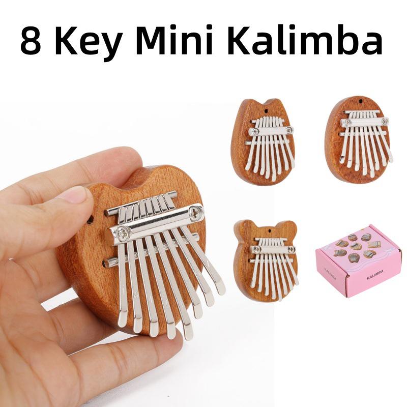 8-Tone Mini Finger Thumb Piano Kalimba Musical Pendant Gift