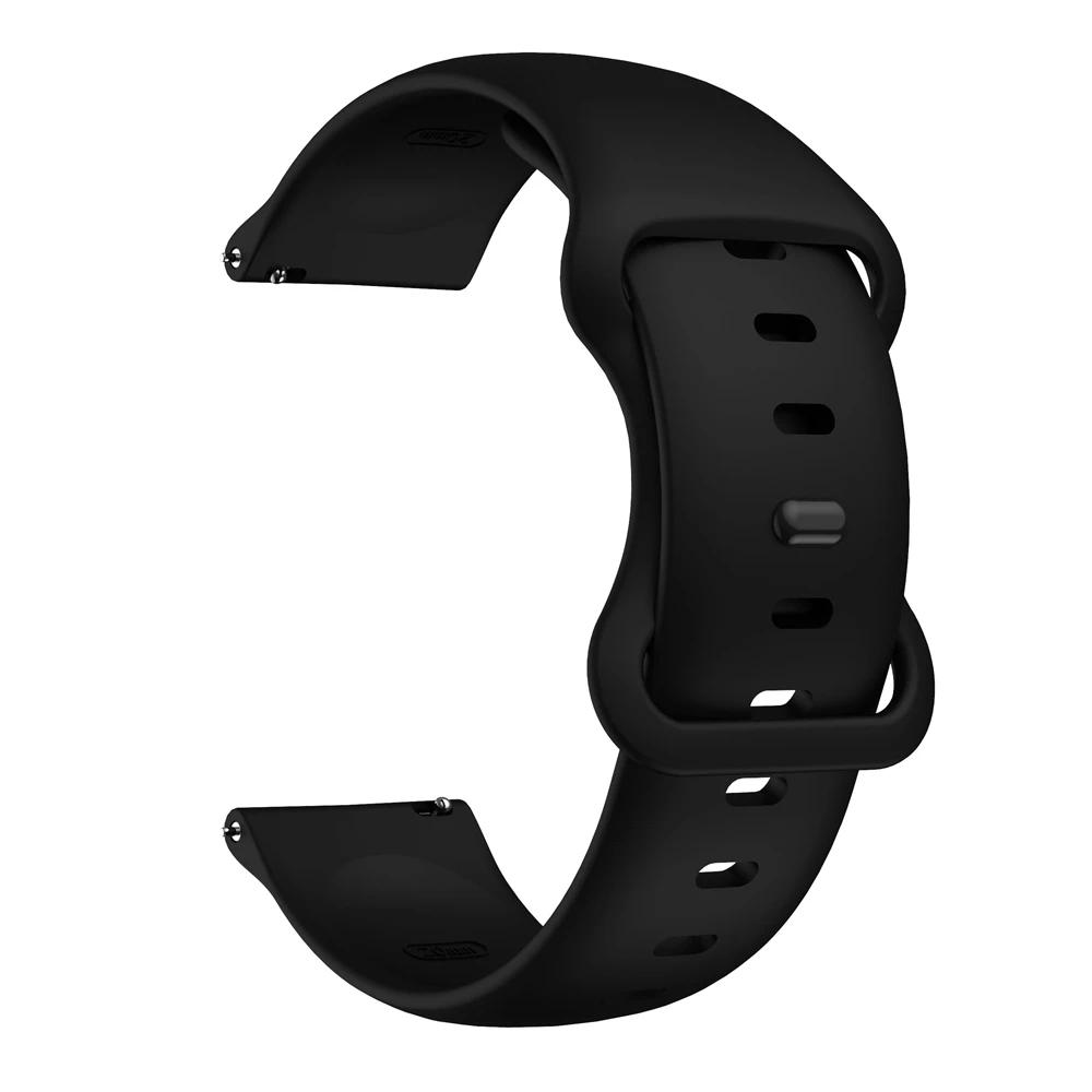 רצועת סיליקון ספורטיבית 20 מ"מ 22 מ"מ עבור Garmin Band Vivoactive 5 Venu 3 2 Sq Plus צמיד Forerunner 265 255 245 165 645 רצועת מוזיקה
