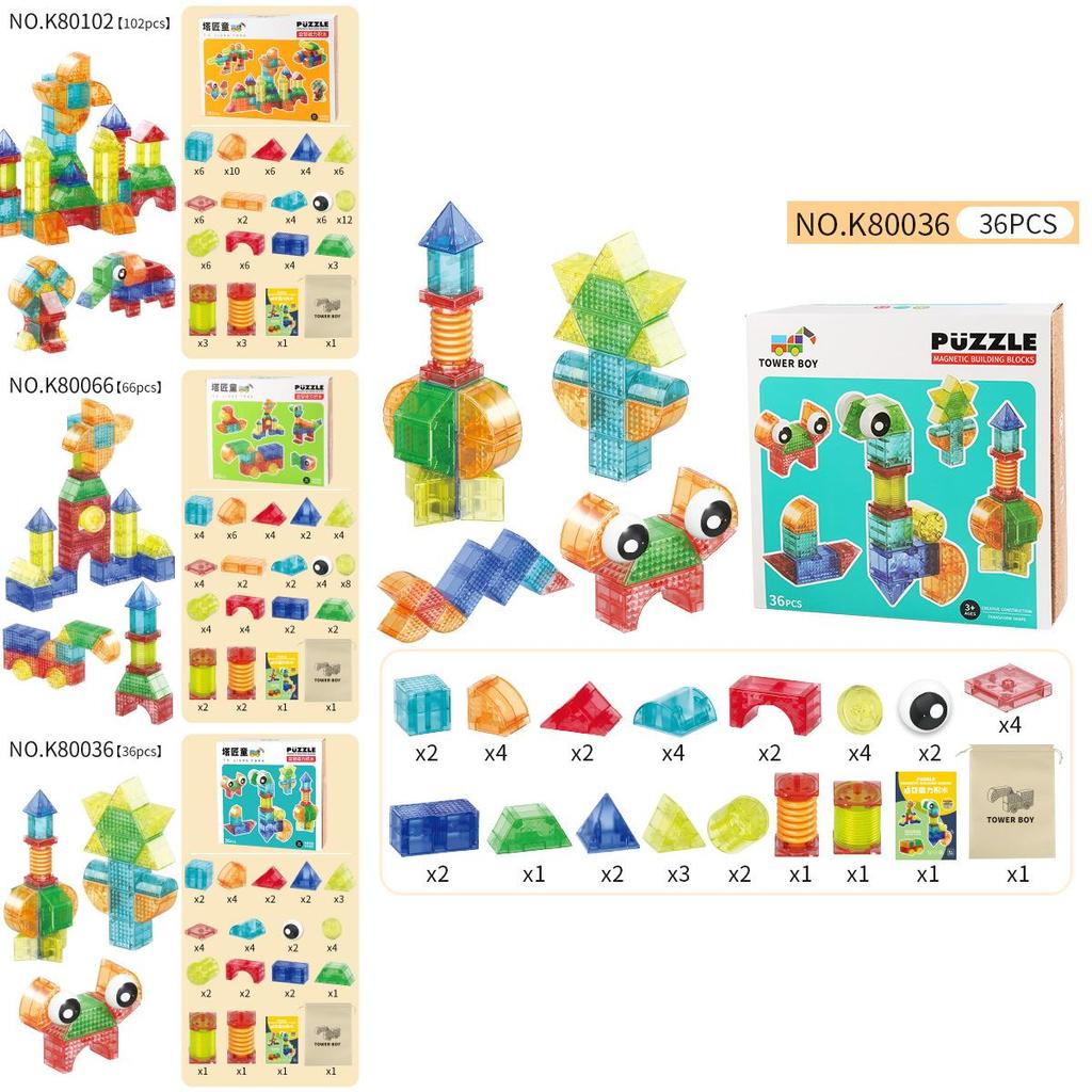 Magnetic Geometry Blocks For Kids With Abs Material And Multiple Construction Options For Learning