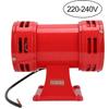 Sirène industrielle électrique 150 dB - Klaxon d'alarme continu, 220-240V, boîtier rouge