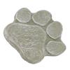 Dog Pawprint Memorial Stone DIY Lettering Dog Grave Marker Pet Monument for Outdoor Lawn Patio
