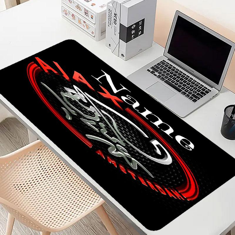 Custom Name Personalized Ajax Pattern Mousepad, Laptop PC Desk Mat, Decorative Desk Mat for Home Keyboard Pad Gift