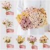 Multicolor Artificial Daisy Flower DIY Accessories Simulation Flower Bouquet Photo Props Silk Petals Fake Chrysanthemum Flower