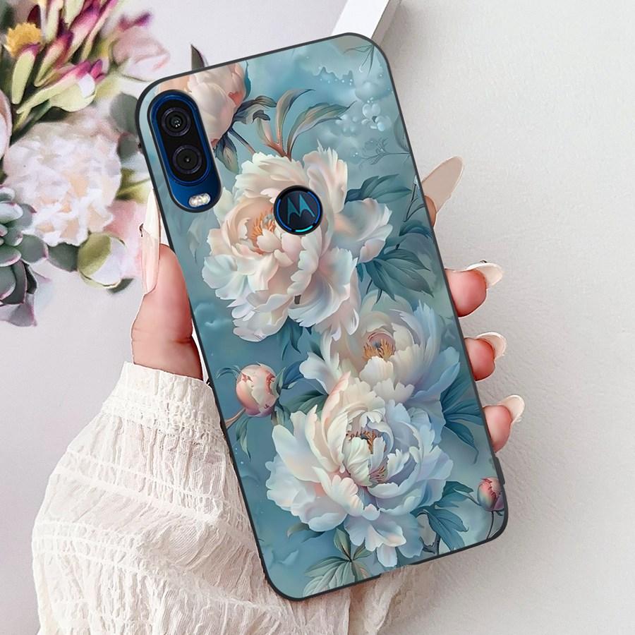 Για θήκη Motorola One Vision Κάλυμμα ONEVision Μοντέρνο Ζωγραφισμένο Σιλικόνης Μαλακό Πίσω Κάλυμμα Για θήκη Motor One Macro Προστατευτικό Κέλυφος