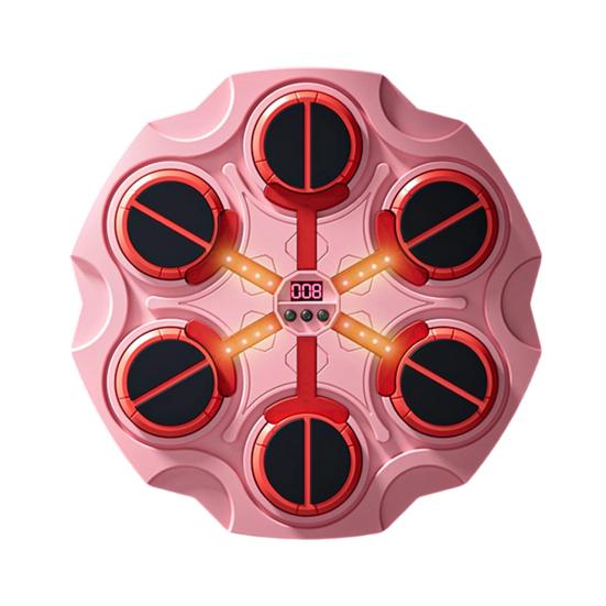 Muzikinis bokso aparatas su pirštinėmis, montuojamas ant sienos, Bluetooth suderinamas bokso taikinys su LED, 9 greičių reguliuojamas elektroninis bokso treneris, smūgiavimo padėklas