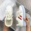 New Hong Kong style high-value board shoes casual thick-soled commuting light and breathable bread