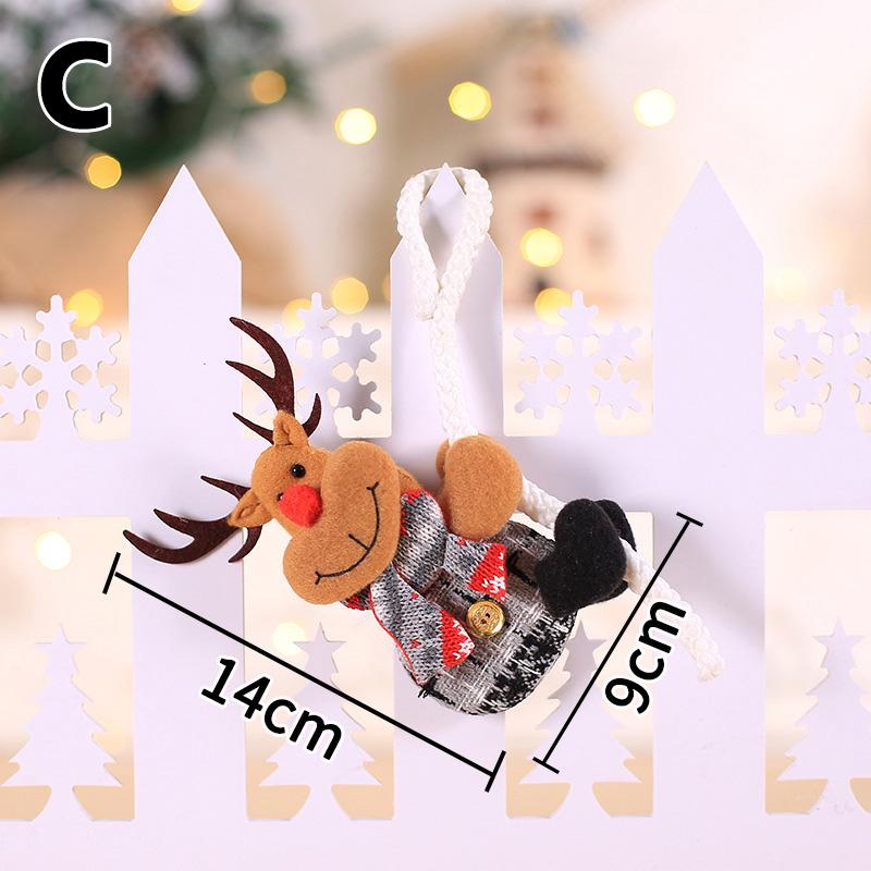 1PC Craft Hanging Pendant Gift Christmas Doll Cloth Decor Xmas Tree Ornament For Home Kids Toys