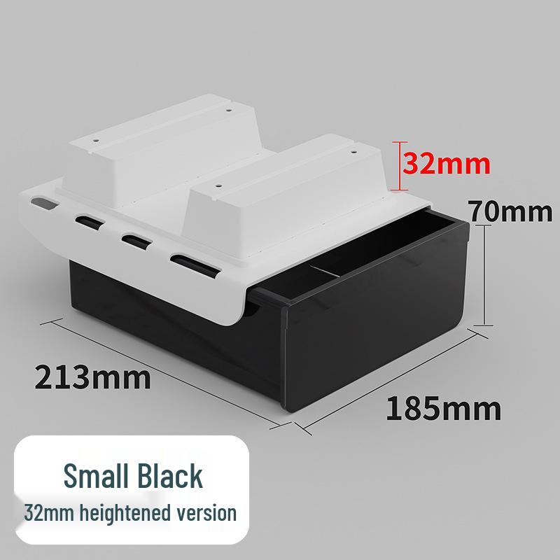 Invisible Under-Desk Storage Drawer for Office Workstation