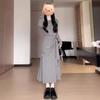 Design Sense Waist Skinny Irregular Versatile Dress Women's Spring High-end Long Dress