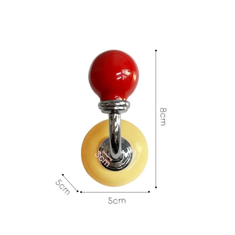 

1PC Color Creative Magnetic Hook No Punch Magnetic Hook Kitchen Bathroom Door Refrigerator Strong Traceless Decoration