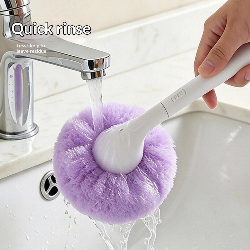 Cloud Long Handle Bathroom Scrub Brush Rotating No Dead Corner Floor Tile Wall Cleaning Tool For Kitchen & Bathroom