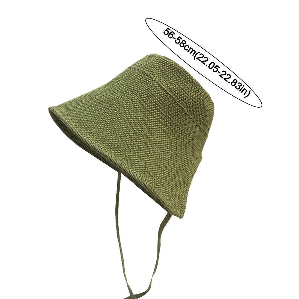 Sunshade Straw Hat Anti-UV Women Lady Girl Fisherman Hats Sun Visor Hats  Spring Summer Autumn