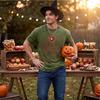 Men's Fall Halloween Short Sleeve T-Shirt Casual Holiday Party Top for Everyday Wear