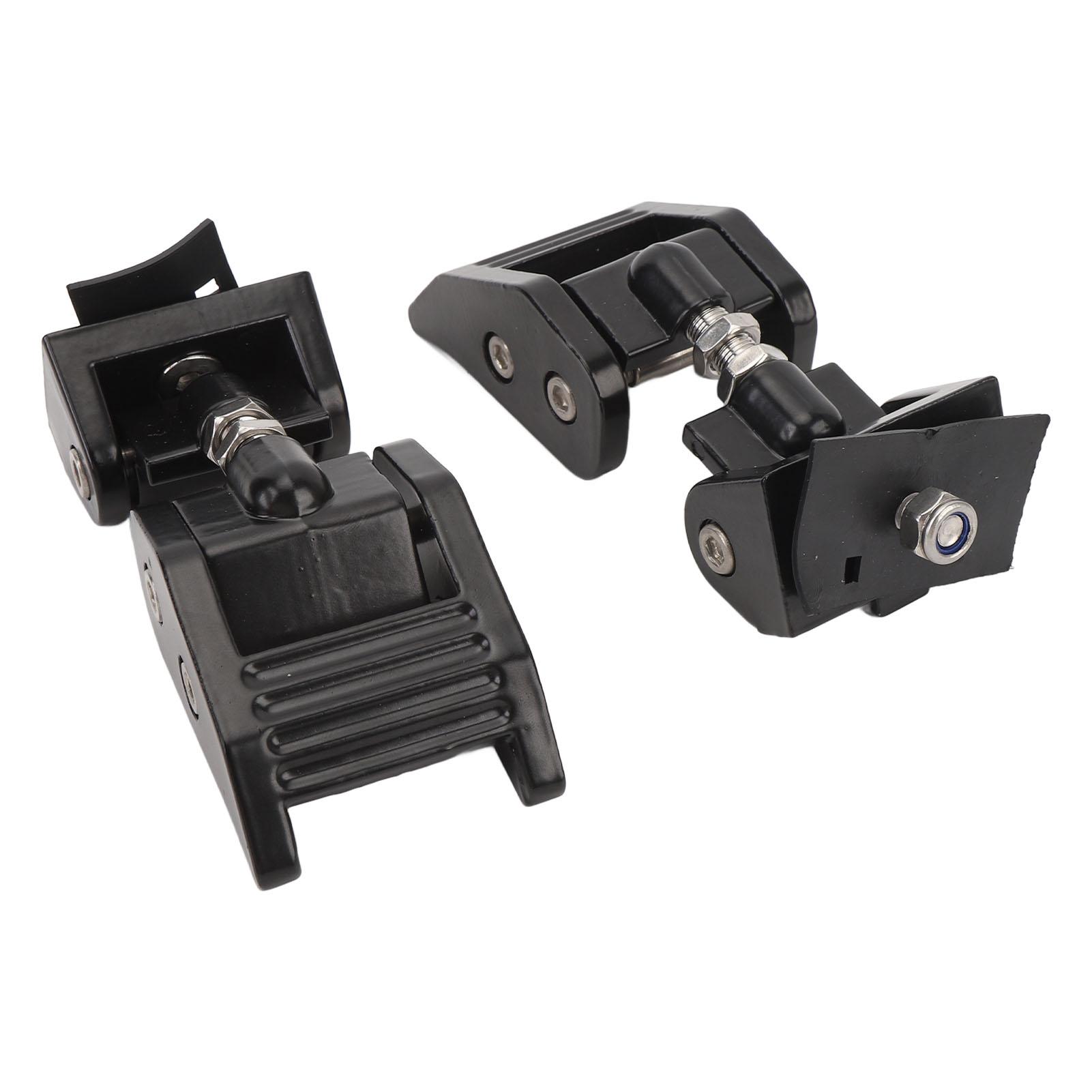 Kit de Verrouillage de Capot pour JK JKU 2007-2018, Verrou de Capot en Aluminium et Acier Inoxydable, Verrou Amélioré pour Moteur