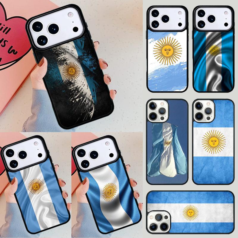 Argentinische Nationalflagge Handyhülle Für iPhone 17 Air 14 15 13 12 Max Hülle Für Apple 14 15 16 16e 11 Pro Max Plus Hülle