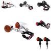 LED Turn Signal Light Aluminum Alloy Vintage Blinker Motorcycle Indicator Lamp for Custom Bike Rear Light