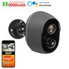 S1B Tuya Smart Life APP Battery Powered IP65 Outdoor WIFI 3MP Surveillance Siren CCTV PIR Motion Detect Camera Alexa Google