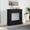 Fireplace Surround In Black 90 X 30 X 90 Cm Engineered Wood