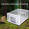 Automatic Continuous Cycle Mouse Trap Reusable Stainless Steel Large Rat Trap High Sensitivity Single Door Sliding Design Efficient Household