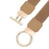 Women Stretch Waist Belt Fashionable Elastic Metal Buckle Adjustable Cincher For Dresses Casual Outfit Party Office Wear