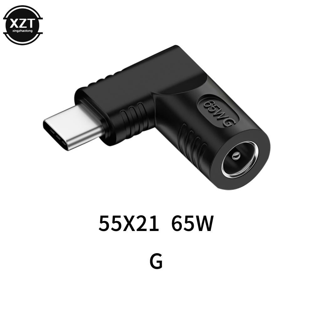 Laptop Power Connector 65W USB Type-C Male To DC 4.8*1.7 5.5*2.1 5.5*2.5 11*4.5 Female To USB Type C PD Adaptor Male for Lenovo