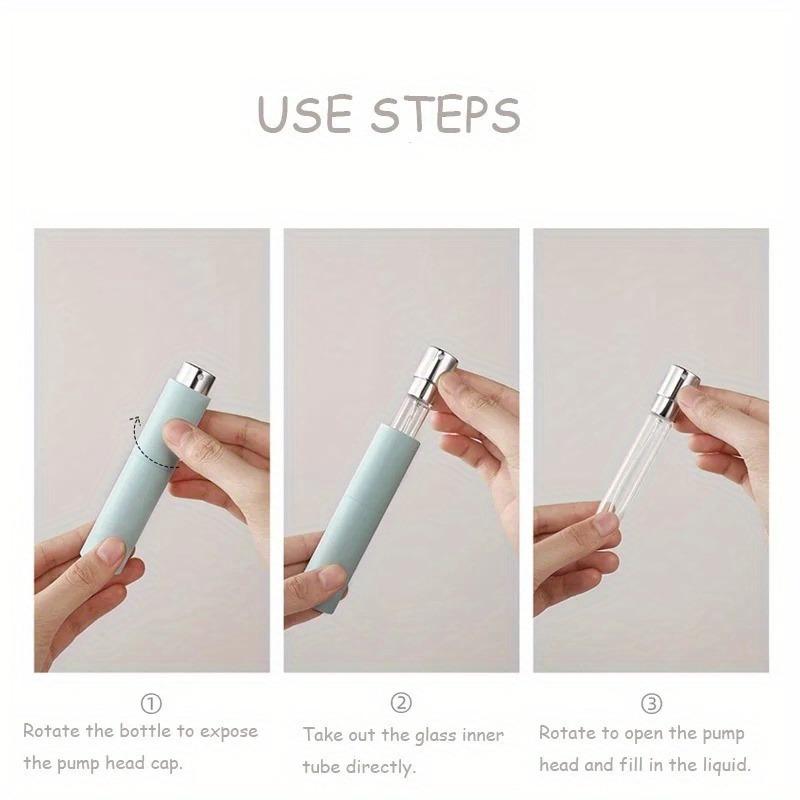 2pcs/set 8ml Portable Mini Refillable Perfume Bottle Spray Empty Cosmetic Containers Atomizer Bottling for Travel Tool