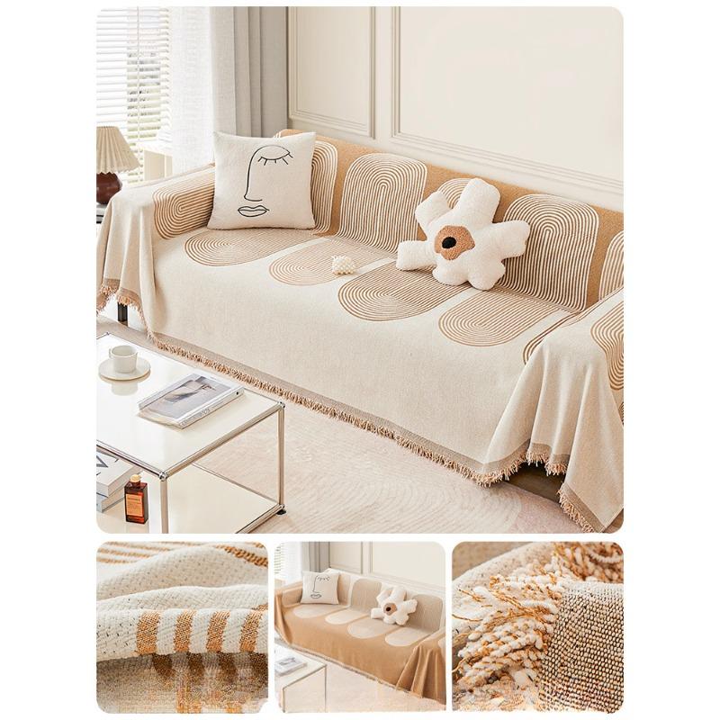 Chenille Sofa Cover Cloth Full Cover Four Seasons General Purpose Sofa Cushion Non-slip Leather Sofa Cover